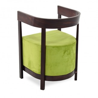 Ravel 2 Beechwood Mid Century Modern Commercial Hospitality Restaurant Indoor Custom Upholstered Dining Arm Chair